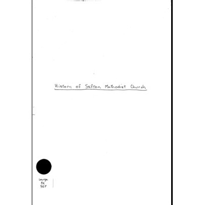 History of Sefton Methodist Church.