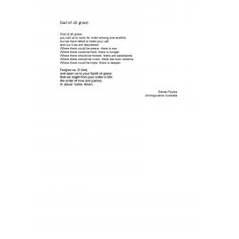 God of all grace : prayer