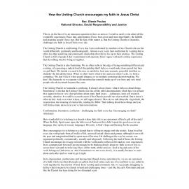 How the Uniting Church encourages my faith in Jesus Christ