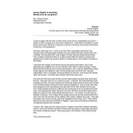 Human rights in Australia : whose lives do we grieve?