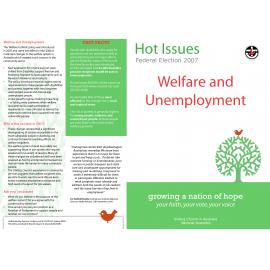 Hot Issues : Welfare and unemployment