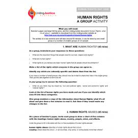 Human rights : a group activity