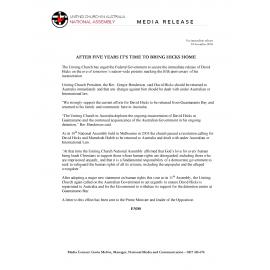 After five years it's time to bring David Hicks home