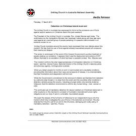 Detention in Christmas Island must end