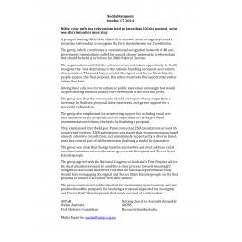 NGOs : clear path to a referendum held no later than 2016 is needed