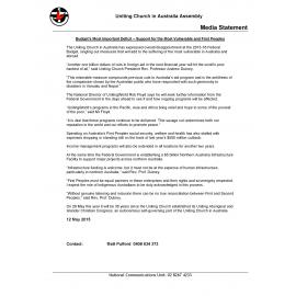 Budget's most important deficit : support for the most vulnerable and First Peoples