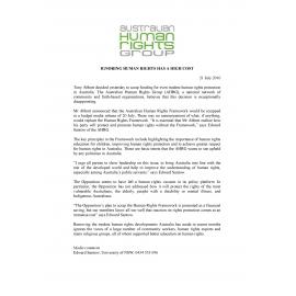 AHRG : Ignoring human rights has a high cost