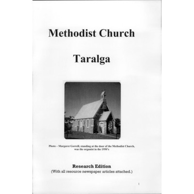 Methodist Church Taralga : research edition