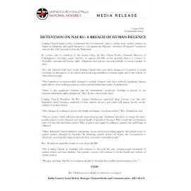Detention on Nauru : a breach of human decency