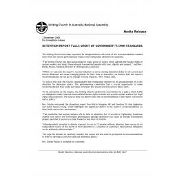 Detention report falls short of government's own standards