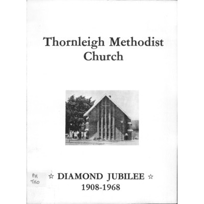 Thornleigh Methodist Church, diamond jubilee 1908-1968.
