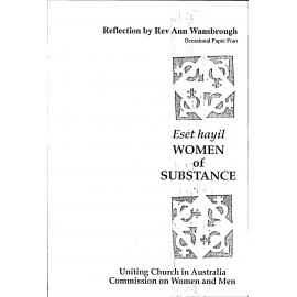 Eset hayil : women of substance : reflection /​ by Ann Wansbrough.