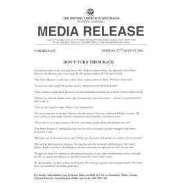 Don't turn them back