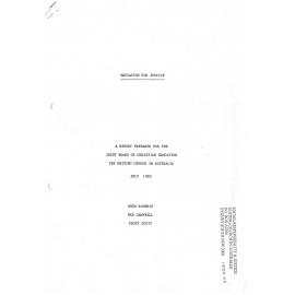 Education for justice : a report