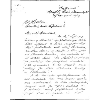 Church Union correspondence, being correspondence of Rev. J.G. Wheen (President of the NSW Conference)