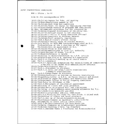 JCC Correspondence