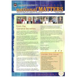 National Matters - Assembly Report to Synods - 2004