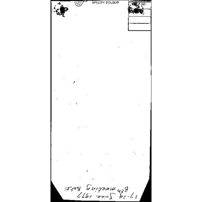 Meeting 8 [17-19 June 1977], including minutes, correspondence and working papers