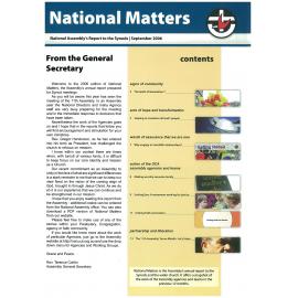 National Matters - Assembly Report to Synods - 2006
