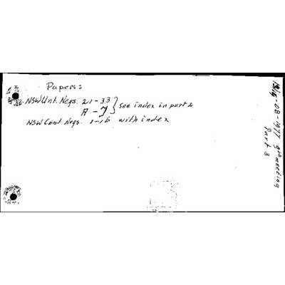 Meeting 9 [13-14 Aug. 1977], being further working papers