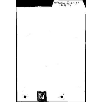 Meeting 10 [7-9 Jan. 1978] continued, including working papers