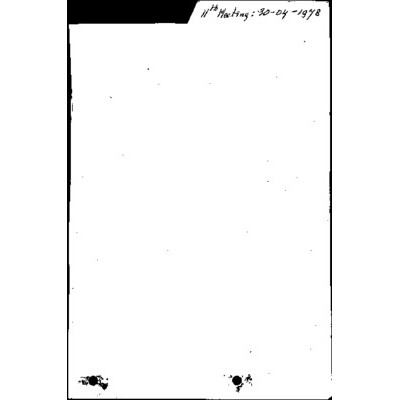 Meeting 11 [30 Apr. 1978], including minutes, correspondence and working papers