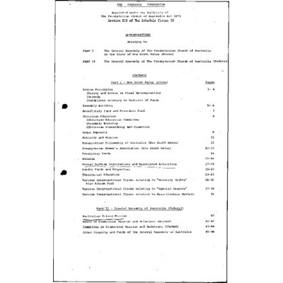 Final Determination with editorial notes for 1. NSW; 2. Federal