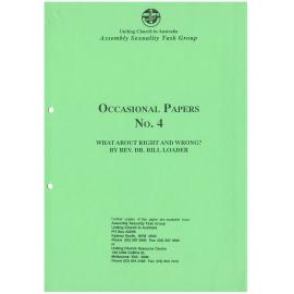 What about right & wrong?