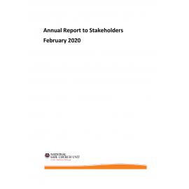 National Safe Church Unit - Annual Report for Stakeholders 2020