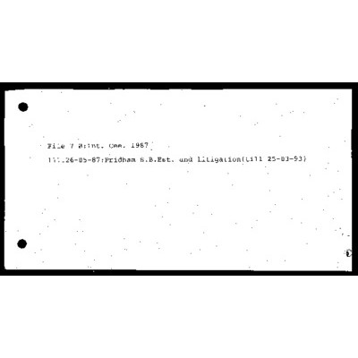 Interpretation Committee [Bequests] 1987