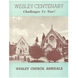 Wesley centenary : Challenges us now!