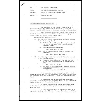 Estate Funds – Gunn Estate, Linn Estate