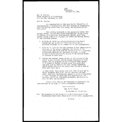 BOEMAR [Board of Ecumenical Mission and Relations]