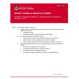 Infant formula manufacturers (ASC)