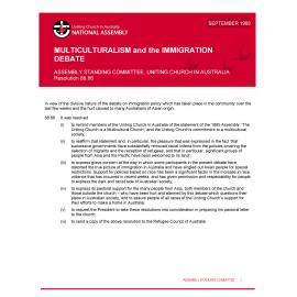 Multiculturalism & the immigration debate (ASC)