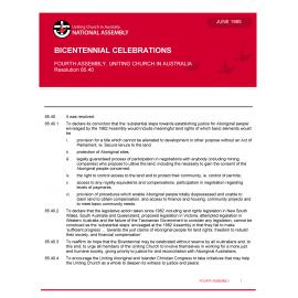 Bicentennial celebrations (Fourth Assembly)