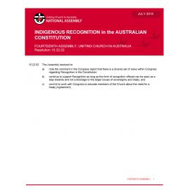 Indigenous recognition in the Australian Constitution (Fourteenth Assembly)