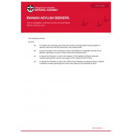 Iranian asylum seekers (Tenth Assembly)