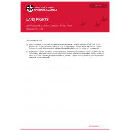 Land rights (Sixth Assembly)