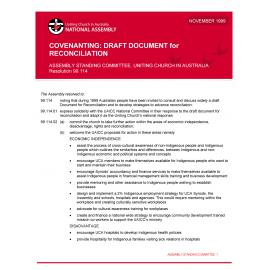 Covenanting : draft document for reconciliation (ASC)