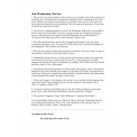 Ash Wednesday service