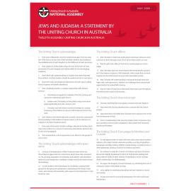 Jews and Judaism : a statement by the UCA