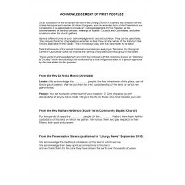 Acknowledgement of First Peoples 