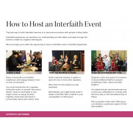 Interfaith September : How to host an interfaith event