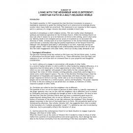 Living with the neighbour who is different (summary)