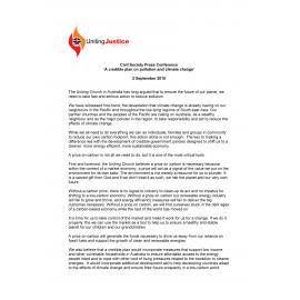 A credible plan on pollution and climate change