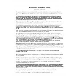 A conversation with The Basis of Union : conference