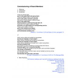 Commissioning of Board Members