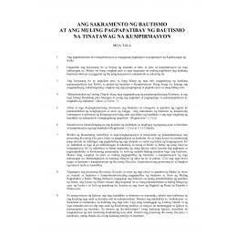 Baptism Service (Filipino)