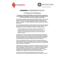 Changes to indigenous policy : a UCA response